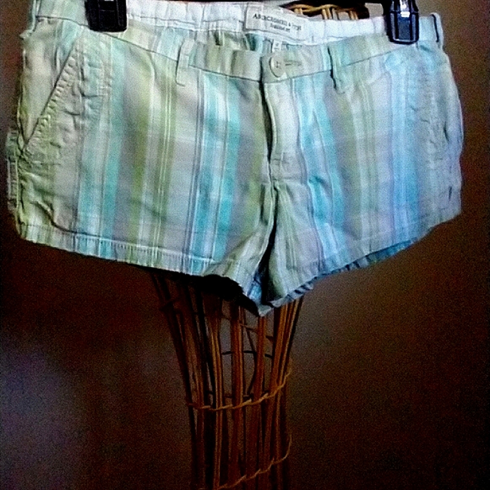 Plaid cotton shorts